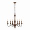 Jonathan Y Oakley 25" 6-Light Midcentury Farmhouse Iron LED Chandelier, Wood Finished/Oil Rubbed Bronze JYL1320A - alternate 3