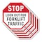 Signmission Stop Look Out for Forklift Traffic, 10 inch X 10 inch, Aluminum Metal Signs, 5PK OC-A-5Pack-10-41 - alternate 1