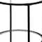 Homeroots 22" Black And Clear Glass And Steel Round End Table With Shelf 544216 - alternate 6