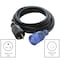 Ac Works SJTW; Cold Weather Extension Cord, 12 AWG, Indoor/Outdoor, 12/3, 1 Outlets, 5-20R, Black, PVC S520PR-025 - alternate 3