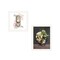 Homeroots Set Of Two Vintage Floral Tea Pot and Door Knob White Framed Print Kitchen Wall Art, 2PK 408182 - alternate 1