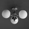 Jonathan Y Olivier 23.5" 3-Light Bohemian Farmhouse Iron/Frosted Glass LED Semi Flush Mount, Chrome JYL7600F - alternate 5