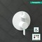Hansgrohe Ecostat Pressure Balance Trim S with Diverter in Matte White 04447700 - alternate 2