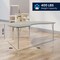 Flash Furniture Wren 72 in x 48 in Kidney Adjustable Height Activity Table, Thermal Laminate Top, Short Legs, Light Gray XU-A4872-KIDNY-LTGRY-T-P-GG - alternate 7