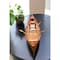 Homeroots 26" Wood Brown Solid Wood Model Boat Tabletop Sculpture 364289 - alternate 4