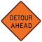 Sign Solutions Usa Traffic Sign, 48 in Width, Aluminum Sign, Diamond DUS10DFO4848W20-2 - alternate 1