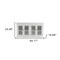 Homeroots 64in White Distressed Solid Wood Sideboard with Four Glass Doors 388220 - alternate 5