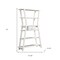 Homeroots 72" Cream Wood Six Tier Etagere Bookcase with A Drawer 630385 - alternate 3