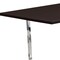 Homeroots 59" Espresso And Silver Solid Wood And Metal Sled Base Dining Table 490329 - alternate 4