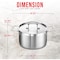 Bakken-Swiss 5QT Stockpot, Brushed Stainless Steel, Induction-Ready, Lid and Riveted Handles, Heavy Duty BAKSTQ5 - alternate 2