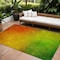 Homeroots 10' X 14' Terra Cotta Gold And Green Ombre Washable Indoor Outdoor Area Rug 577282 - alternate 1