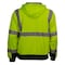 Reflective Apparel ANSI Type R Class 3 Full Zip Hooded Sweatshirt with Black Bottom, Inner Liner 603ST-LB-XL - alternate 7