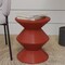 Leisuremod Aura Modern Side Table - Double Hourglass Design, ABS Plastic, Indoor/Outdoor Use AST15BR - alternate 3