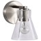 Nuvo Gianna, 1 Light Vanity, Brushed Nickel Finish, Clear Glass 60/8331 - alternate 3