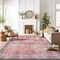 World Rug Gallery Vintage Inspired Machine Washable Non Slip Area Rug 9 ft x 12 ft Red 6029RED9X12 - alternate 4