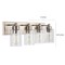 Jonathan Y Irving 27.75" 4-Light Seeded Glass/Iron Modern Contemporary LED Vanity Light, Nickel JYL7558A - alternate 8