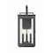 Z-Lite Hartwell 3-Light Outdoor Wall Light, 8 in W x 19.25 H, Sand Black 5019M-BK - alternate 2