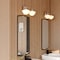 Vaxcel Eastgate 2-Light Satin Nickel Vanity Light with Frosted Opal Schoolhouse Globe Glass W0564 - alternate 6