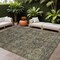 Homeroots 9' X 12' Gray Oriental Washable Indoor Outdoor Area Rug 563806 - alternate 1