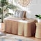 Bali & Pari Palm Scallop Natural Rattan Ottoman, Rectangle 259-14089-ZORO - alternate 6