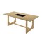 Homeroots 71" Natural Wood Trestle Base Dining Table 631295 - alternate 3