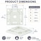 Kable Kontrol Adhesive Cable Tie Mounts, 1-1/2" Sq, Natural Nylon, PK100 PK100 CT285 - alternate 2