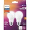 Signify Ultra Definition Warm Glow 100W Equivalent Soft White A19 Medium LED Light Bulb, 2PK 587006 - alternate 2
