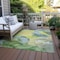 Homeroots 9' X 12' Yellow Abstract Washable Non Skid Indoor Outdoor Area Rug 559548 - alternate 5