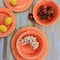 Laurie Gates California Designs Mauna 12 Piece Melamine Dinnerware Set in Crackle Orange 134032.12 - alternate 4