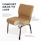 Flash Furniture Hercules Church Chair, 21-1/4 in W 25" L 33" H, Fabric Seat FD-CH0221-4-CV-BN-GG - alternate 6