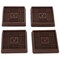 Prosource Caster Furniture Glide, Rubber, Brown, Brown, 2-1/2 x 2-1/2 x 15/32 in Dimensions FE-S711-PS - alternate 1