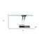 Homeroots 72" Clear And Silver Glass And Metal Pedestal Base Dining Table 555155 - alternate 3