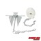 Extreme Max 3006.6717 Complete Slip Ring Anchor Kit w Rope / Anchor Chain / Shackle-#7 / 4.5 lbs. 3006.6717 - alternate 3