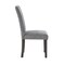 Homeroots Set of Two Gray Upholstered Fabric Dining Side Chairs 642282 - alternate 4