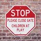 Signmission Stop Please Close Gate Children at, 10 inch X 10 inch, Aluminum Metal Signs, 2PK OC-A-2PACK-10-270 - alternate 3