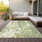 Homeroots 3' X 5' Sage And Ivory Abstract Washable Indoor Outdoor Area Rug 613314 - alternate 6