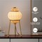 Vidalite Hikari Tripod table Lamp with Woven Bamboo & White Fabric Shade, Japanese Boho Chic Style CE1009198 - alternate 3