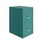 Space Solutions 14.25 in W 2 Drawer Vertical File Cabinet, Teal 24403 - alternate 1