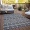 Homeroots 10' X 14' Black And Ivory Tribal Washable Indoor Outdoor Area Rug 614208 - alternate 4