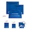 Smarty Had A Party Midnight Blue Square Plastic Dinnerware Value Set (120 Dinner Plates + 120 Salad Plates), 240PK 6819VP-CASE - alternate 5