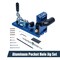 Powertec Aluminum Pocket Hole Jig Set with 1-1/4" OD Dust Port, Drill Bit, Drill Stop, Toggle Clamp, Screws 71844 - alternate 1