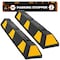 Xpose Safety Parking Block, Rubber, 4 in Height, 48 in Length, Black/Yellow 2 PK PBSY-4-2-X-S - alternate 1