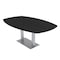 Skutchi Designs Arc Boat Conference Table, 45 in W, 84 in L, Black HAR-ABOT-48X84-DOU-U999ST19 - alternate 1