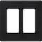 Lutron Designer Wall Plates, Number of Gangs: 2 Satin Finish, Midnight SC-2-MN - alternate 1