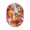 World Rug Gallery Modern Bright Flowers Non-Slip Area Rug 5 ft x 7 ft Oval Multi 503MULTI5OV - alternate 1