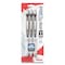 Pentel EnerGel Pearl Gel Pen, Retractable, Medium 0.7 mm, Black Ink, White/Black Barrel, 3PK BL77WBPS3A - alternate 1