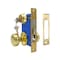 Ecs Hardware Durable Mortise Lockset Gate Lock with Knob US3 Gold SC1 Keyway, Double Sided, Right Handed ECSH-MLD02-PB-SC1-RH - alternate 1