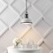 Jonathan Y Homer 13" 1-Light Modern Industrial Metal LED Dome Pendant, White/Matte Black JYL9536E - alternate 6