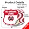 Signmission No Drone Shield Sign No Drone Zone From, 6 inch X 6 inch, Vinyl Decal, 5PK SHI-D-5PACK-6-392 - alternate 3