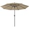 Pure Garden 9-Foot Outdoor Umbrella with Base, Dusty Green 50-LG1042 - alternate 4